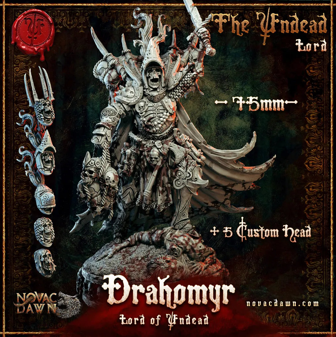 Drahomyr, Lord of Undead - 75mm | STL