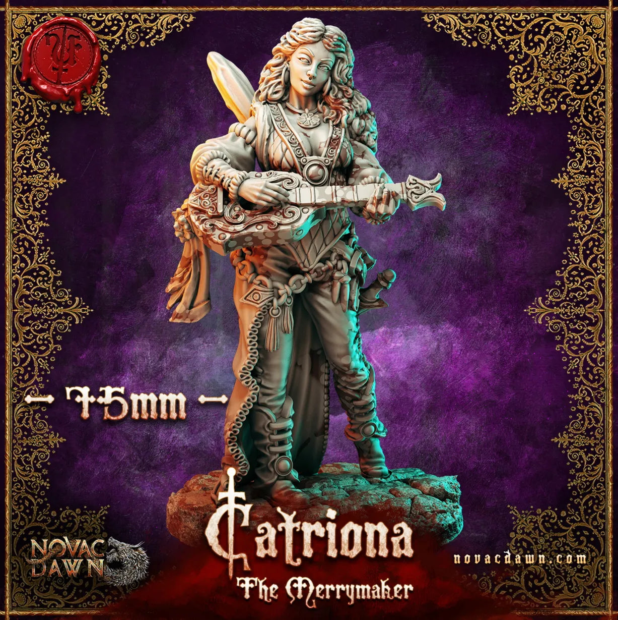 Catriona, The Merrymaker - 75mm | STL