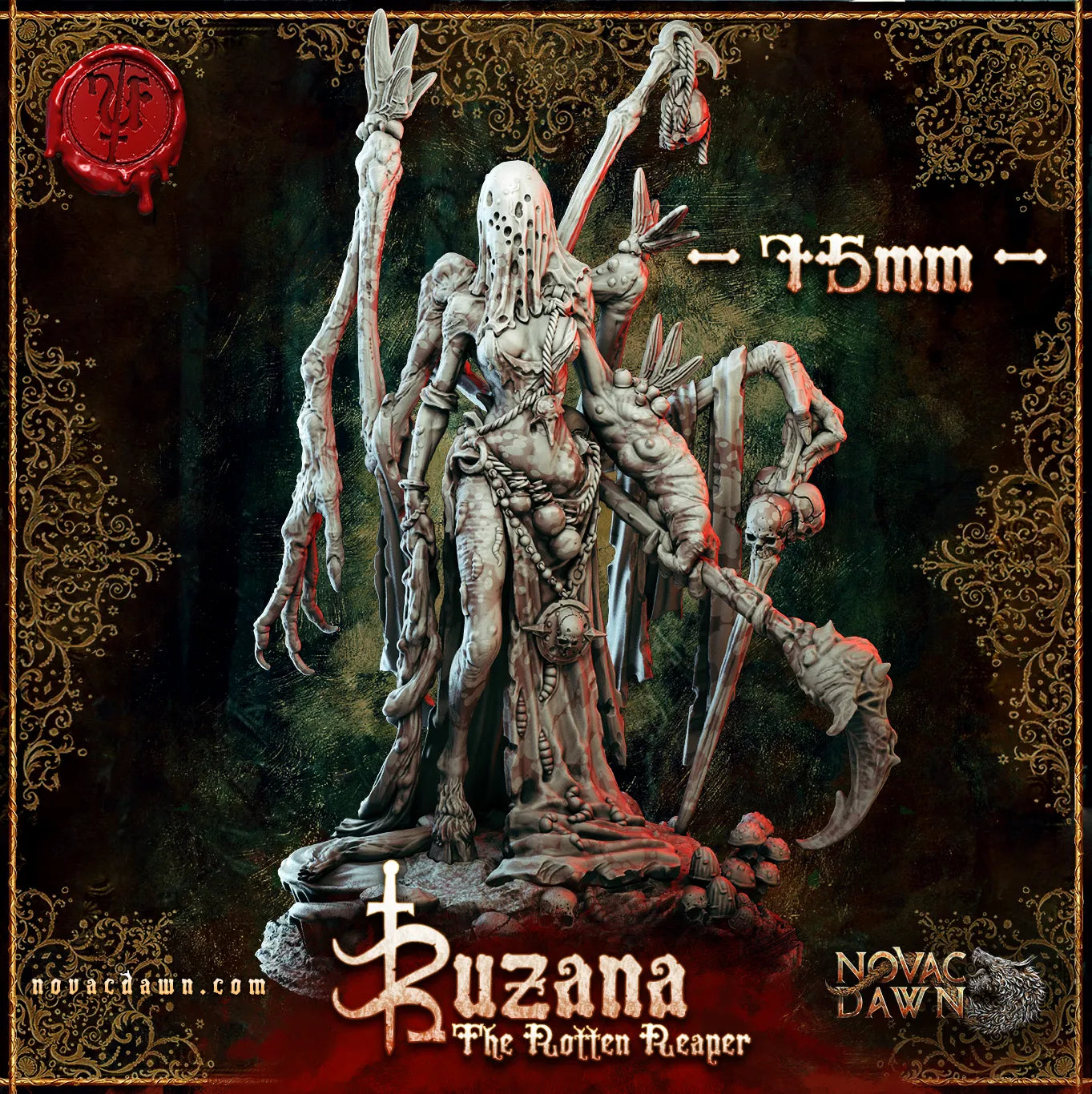 Zuzana, The Rotten Reaper of Dead Swamps - 75mm | STL